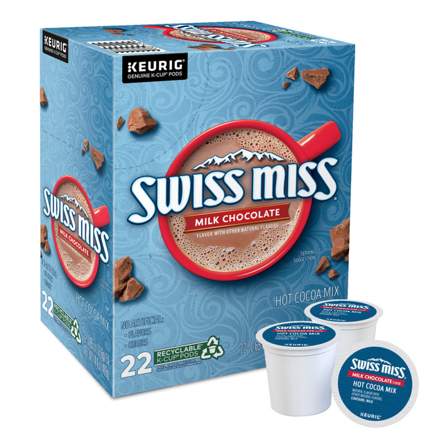 GREEN MOUNTAIN COFFEE ROASTERS, INC. 5000345150 Swiss Miss Hot Cocoa Single-Serve K-Cup, Box Of 22