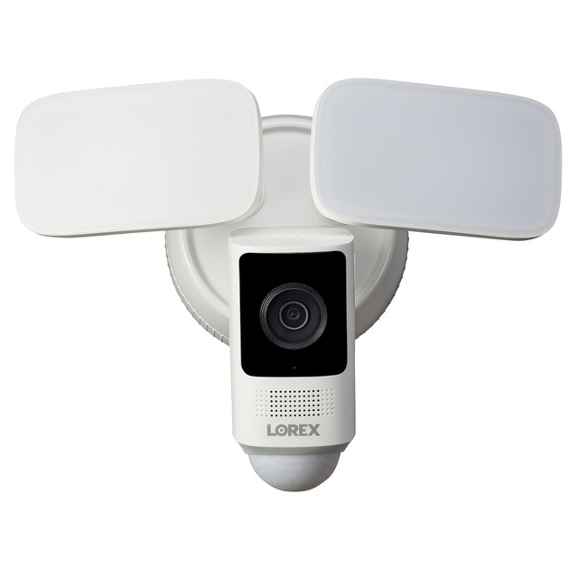 LOREX CORPORATION W452ASD-E Lorex Wi-Fi 2K 4.0-Megapixel Wired Floodlight Security Camera, White LOREX CORPORATION W452ASD-E Lorex Wi-Fi 2K 4.0-Megapixel Wired Floodlight Security Camera, White