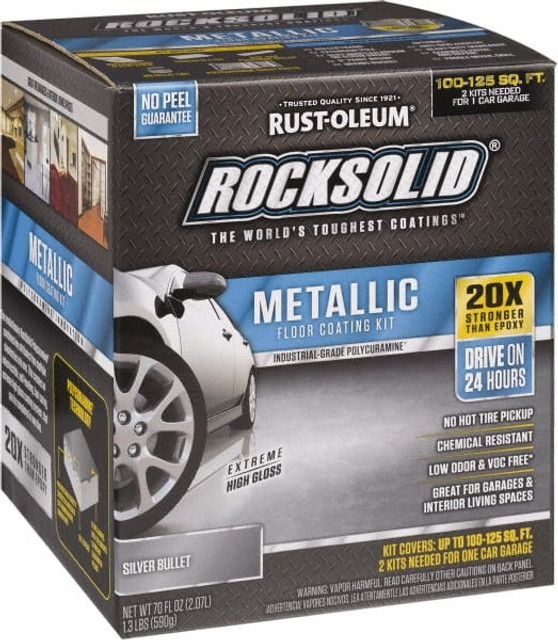 Rust-Oleum 286893 Protective Coating: 70 oz, Gloss Finish, Silver