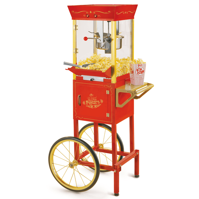 NOSTALGIA PRODUCTS GROUP LLC CCP510 Nostalgia Electrics CCP510 Vintage Commercial Popcorn Cart, Red NOSTALGIA PRODUCTS GROUP LLC CCP510 Nostalgia Electrics CCP510 Vintage Commercial Popcorn Cart, Red