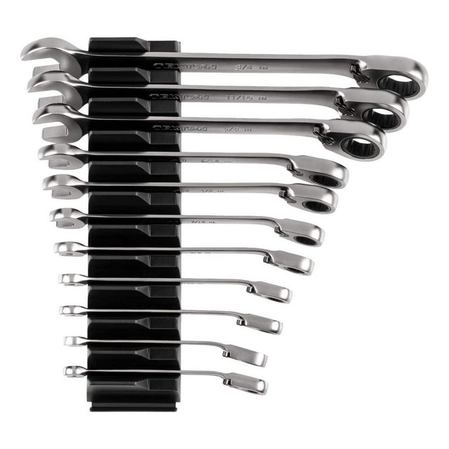 Tekton WRC94300 Wrench Sets; System Of Measurement: Inch ; Size Range: 1/4 in - 3/4 in ; Container Type: Plastic Holder ; Wrench Size: 1/4 in - 3/4 in ; Material: Steel ; Non-sparking: No