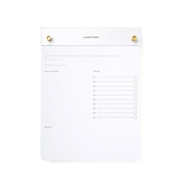 GARTNER STUDIOS, INC. 55748 Russell & Hazel Drafters Tablet Notepad, Acrylic, 6in x 8in GARTNER STUDIOS, INC. 55748 Russell & Hazel Drafters Tablet Notepad, Acrylic, 6in x 8in