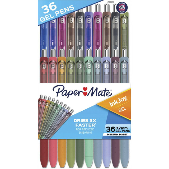 NEWELL BRANDS INC. PAP2132016 Paper Mate InkJoy Gel Pens, Pack Of 36, Medium Point, 0.7 mm, Assorted Colors