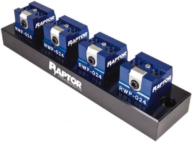 Raptor Workholding RWP-024-4XR Modular Dovetail Vise: 3/4'' Jaw Width, 0.75'' Max Jaw Capacity