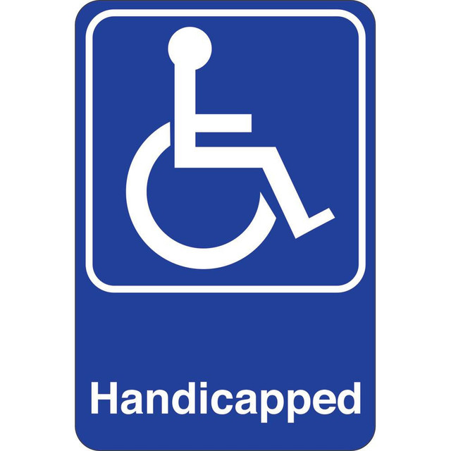 United Visual Products UVOS1046 Facility Sign: Rectangle, "Handicap"