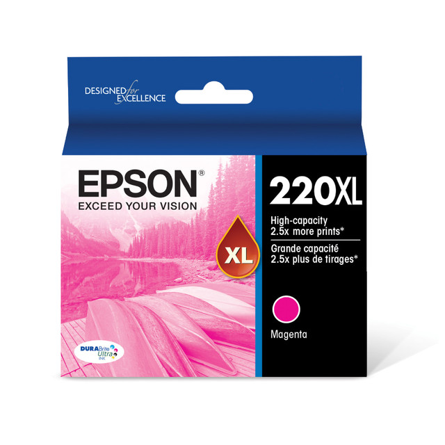 EPSON AMERICA INC. T220XL320-S Epson 220XL DuraBrite Magenta High-Yield Ink Cartridge, T220XL320-S