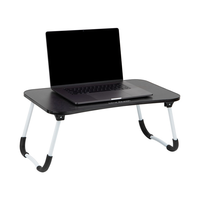 EMS MIND READER LLC LBSTUDY-BLK Mind Reader Woodland Collection Portable Laptop Desk with Folding Legs, 10-1/2in H x 13-3/4in W x 24-1/4in L, Black