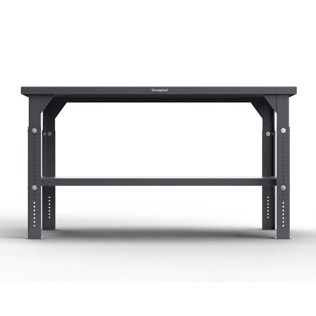 Strong Hold T3024-AL-ABS Stationary Work Benches, Tables; Table Type: Work Table ; Bench Style: Height Adjustable Table ; Edge Type: Square ; Leg Style: Adjustable ; Depth (Inch): 24in ; Color: Dark Gray