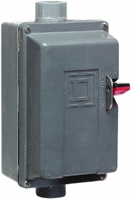 Square D 2510MBW2 3 Poles, 36 Amp, M-0 NEMA, Enclosed Pushbutton Manual Motor Starter