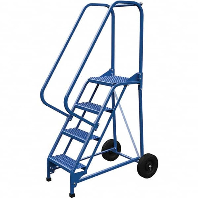 Vestil LAD-RAF-4-G 4-Step Steel Step Ladder: Type IA, 70" High