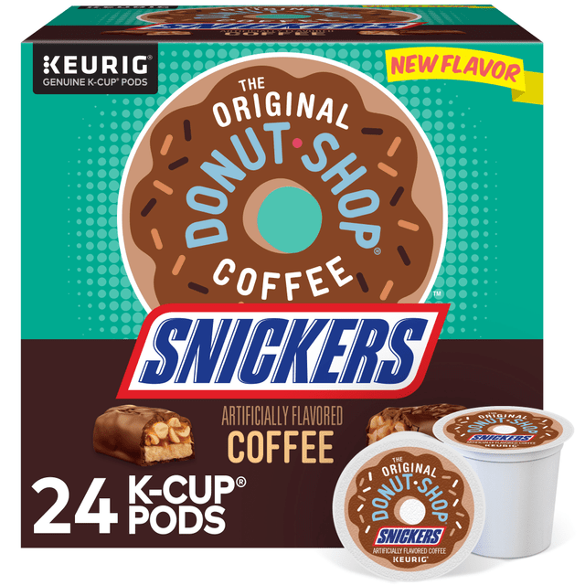 GREEN MOUNTAIN COFFEE ROASTERS, INC. 5000367239 The Original Donut Shop Snickers Coffee, K-Cup Pods, Box of 24 Pods GREEN MOUNTAIN COFFEE ROASTERS, INC. 5000367239 The Original Donut Shop Snickers Coffee, K-Cup Pods, Box of 24 Pods