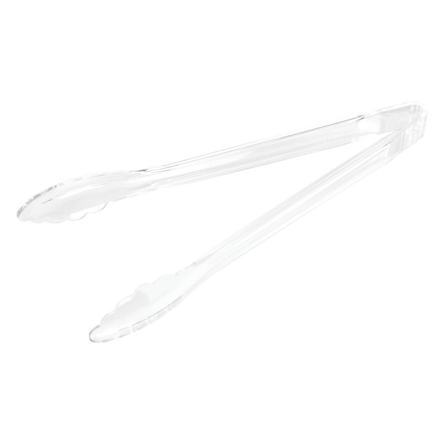 AMSCAN CO INC 437901.86 Amscan Plastic Salad Tongs, 1inH x 6inW x 12inD, Clear, Pack Of 6 Salad Tongs