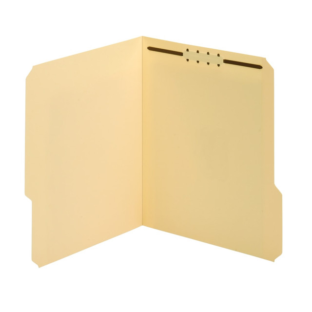 OFFICE DEPOT ODFM210  Brand Manila Fastener Folders, 1 Fastener, 1/3 Tab Cut Assorted, Letter Size, Box of 50 Folders