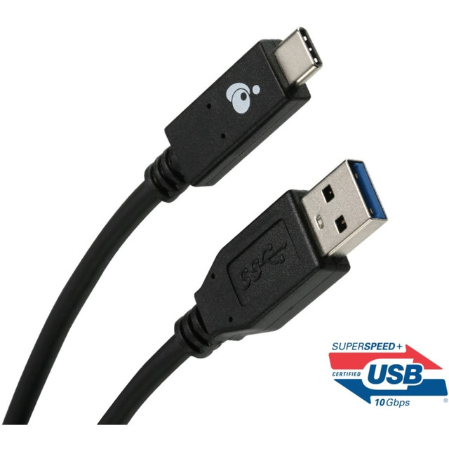 ATEN TECHNOLOGIES IOGEAR G2LU3CAM01  Charge & Sync Flip USB 3.1 Gen 2 A to USB-C Cable 10 Gbps (USB-IF) - First End: 1 x USB 3.1 (Gen 2) Type A - Male - Second End: 1 x USB 3.1 (Gen 2) Type C - Male - 10 Gbit/s - 1