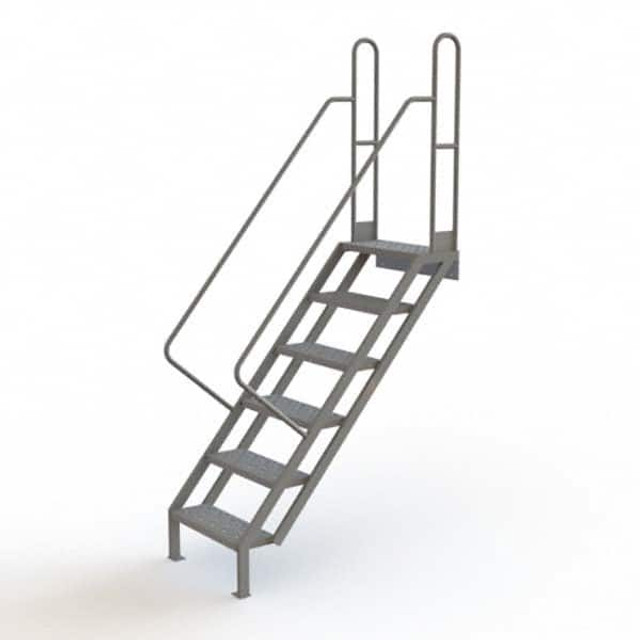 TRI-ARC WISS106246 6-Step Steel Step Ladder: 95" High