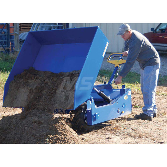 Vestil ALL-T-GPT-HOP Stationary Tilt Hopper: 3,000 lb Capacity, 50" Wide, 89" Long, 50" High