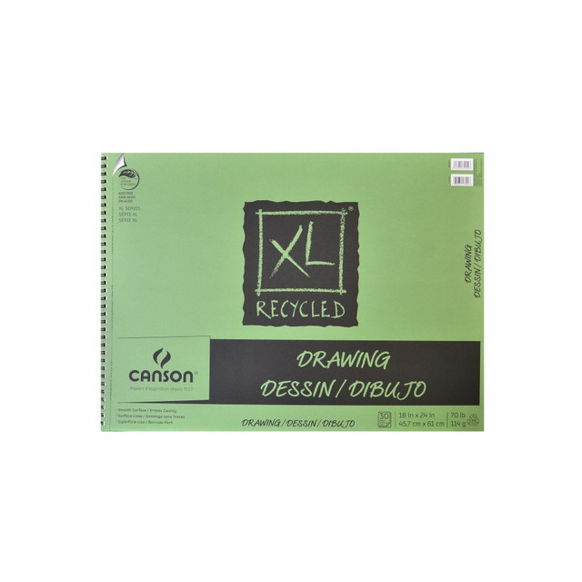 WINSOR & NEWTON 100510918-2 Canson XL Drawing Pads, 18in x 24in, 30 Sheets Per Pad, Pack Of 2 Pads WINSOR & NEWTON 100510918-2 Canson XL Drawing Pads, 18in x 24in, 30 Sheets Per Pad, Pack Of 2 Pads