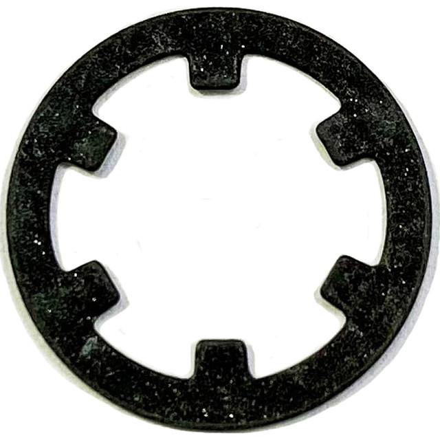 Rotor Clip TY-25ST PA External Self-Locking Retaining Ring: 0.04" Groove Dia, 1/4" Shaft Dia, SAE 1060-1090 Spring Steel, Phosphate Finish