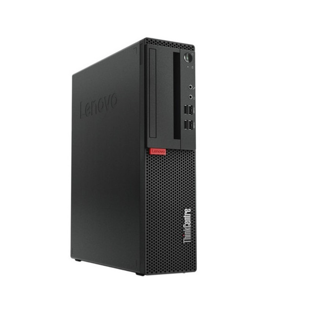 Add the Lenovo ThinkCentre M710 SFF Refurbished Desktop PC to your office or living space. The Windows 10 Pro operating system provides useful programs and functions right out of the box. The wireless technology helps you connect to the Internet without an extra cable.  Powered by an Intel i5-6400 processor. Get the speed you need.  16GB of memory is available.  512GB solid state drive helps provide ample storage space. Keeps your running programs active, while your computer resumes from suspension in just a few seconds.  Wireless-N (802.11n) technology enables cable-free connection to the Internet. Features a Wi-Fi Dongle to allow easy wireless setup.  DisplayPort helps you connect to a video source (cable not included).  USB 2.0 and 3.0 ports allow connection of peripherals.  Includes a keyboard and mouse.  Runs on the Windows 10 Pro operating system.  Intel, the Intel logo, and other Intel marks are trademarks of Intel Corporation or its subsidiaries. Other names and brands may be claimed as the property of others.  Backed by the refurbishers 1-year limited warranty.  Refurbished - a quality product restored and ready for re-use, helping you save resources, reduce waste, and potentially save money. Complies with the manufacturer"s original specifications.