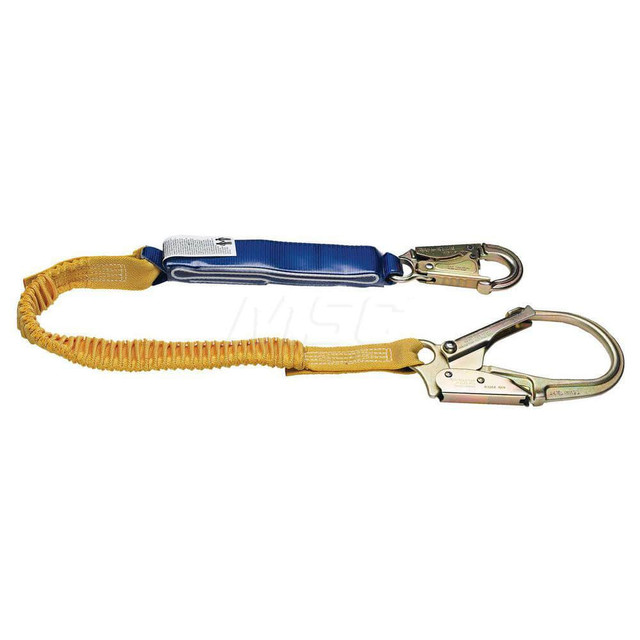 Werner C341200 Lanyards & Lifelines; Load Capacity: 5000lb ; Construction Type: Webbing ; Harness Type: Ladder Climbing ; Lanyard End Connection: Snap Hook ; Anchorage End Connection: Rebar Hook ; Length Ft.: 6.00