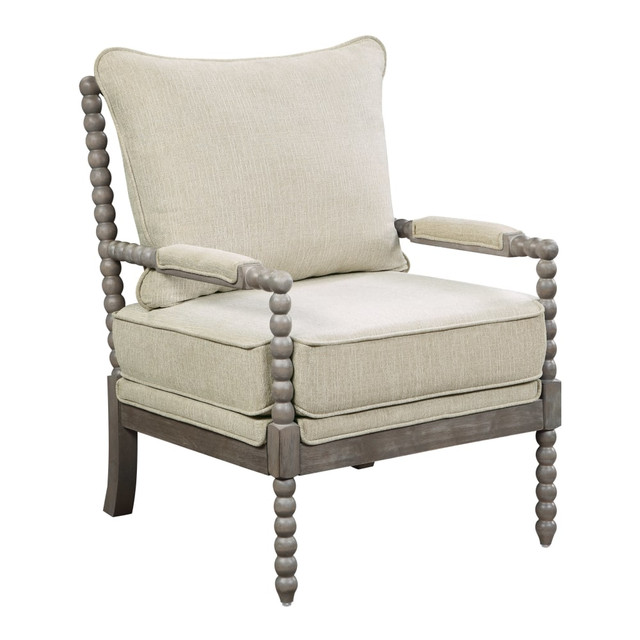 OFFICE STAR PRODUCTS ABB-BY6 Office Star Abbott Chair, Linen/Brushed Gray OFFICE STAR PRODUCTS ABB-BY6 Office Star Abbott Chair, Linen/Brushed Gray