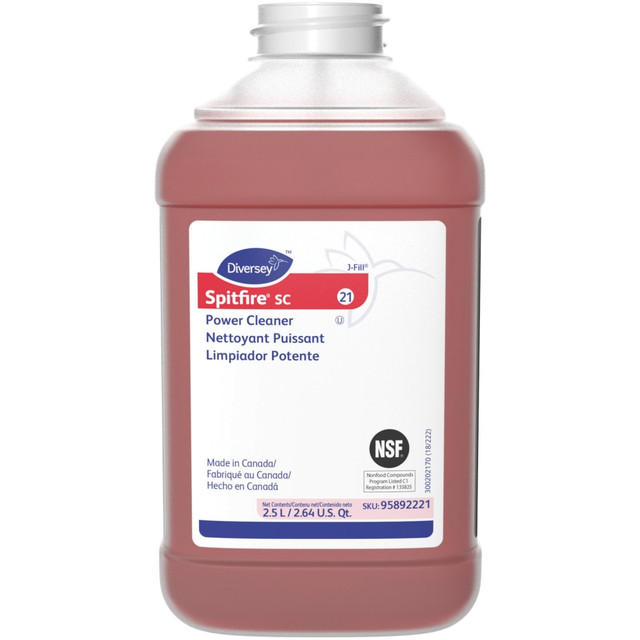 DIVERSEY SCJ 5892221 Spitfire SC Power Cleaner, Fresh Pine Scent, 84.5 Oz Bottle, Case Of 2 DIVERSEY SCJ 5892221 Spitfire SC Power Cleaner, Fresh Pine Scent, 84.5 Oz Bottle, Case Of 2
