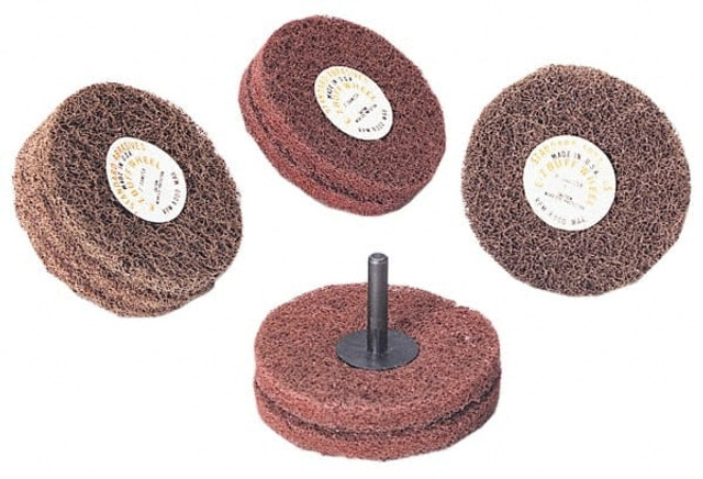 Standard Abrasives 7010368688 Deburring Wheel:  6" Dia,  1" Face Width,  1" Hole,  Density 6 N/A Aluminum Oxide