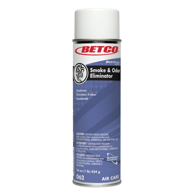 BETCO CORPORATION 0622300 Betco BestScent Smoke And Odor Eliminator Air Freshener, Spring Renewal, 16 Oz, Pack Of 12 BETCO CORPORATION 0622300 Betco BestScent Smoke And Odor Eliminator Air Freshener, Spring Renewal, 16 Oz, Pack Of 12