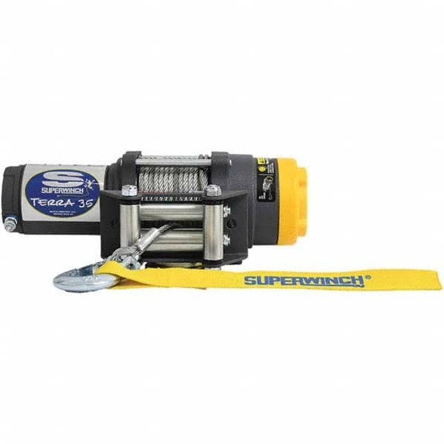 Superwinch 1135220 Automotive Winches; Winch Type: Wire Rope ; Winch Gear Type: Planetary ; Winch Gear Ratio: 140:01:00 ; Pull Capacity: 3500 ; Cable Length: 50 ; Overall Length: 13.4; 340