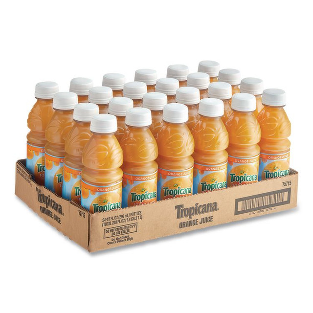 PEPSICO Tropicana® 55154 100% Juice, Orange, 10oz Bottle, 24/Carton