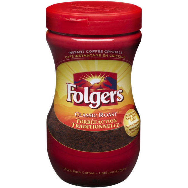 THE J.M. SMUCKER COMPANY 0013 Folgers Classic Instant Coffee, Light Roast, 8 Oz Per Bag