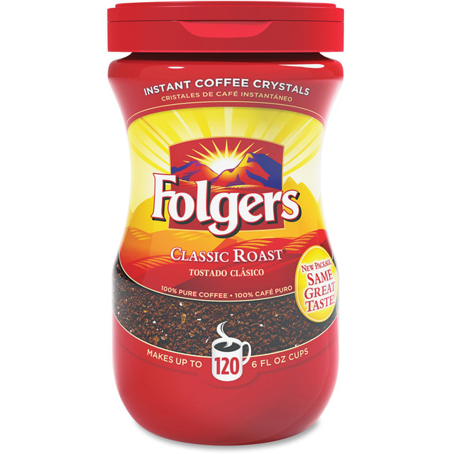THE J.M. SMUCKER COMPANY Folgers 0013  Classic Instant Coffee, Light Roast, 8 Oz Per Bag