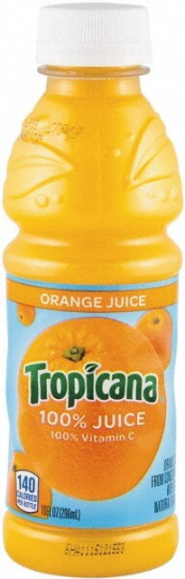 Tropicana QKR55154 Pack of (24), 10 oz Bottles of Orange Juice