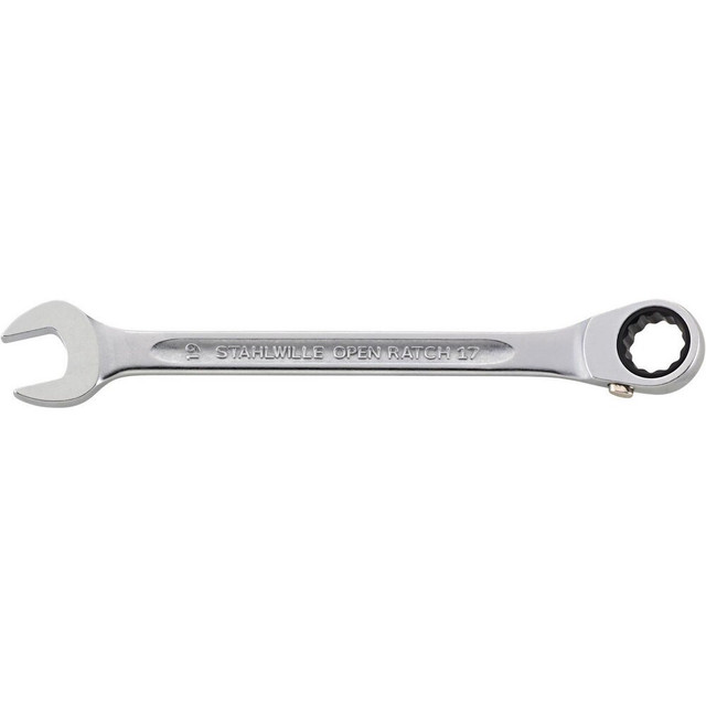 Stahlwille 41171616 Combination Wrenches; Finish: Chrome-Plated ; Head Type: Offset ; Box End Type: 12-Point ; Handle Type: I-Beam; Ergonomic ; Material: Chrome Alloy Steel ; Ratcheting: Yes