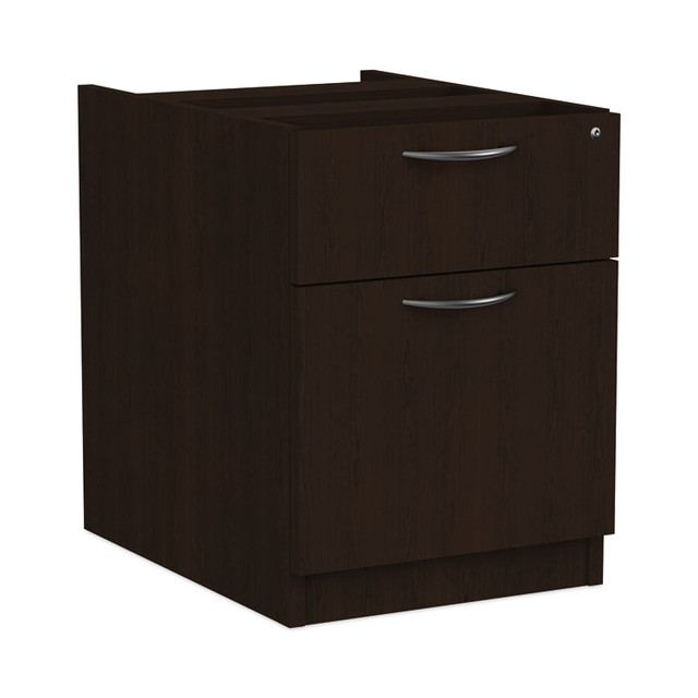 ALERA VA552222ES Alera Valencia Series Hanging Pedestal File, Left/Right, 2-Drawers: Box/File, Legal/Letter, Espresso, 15.63" x 20.5" x 19.25"