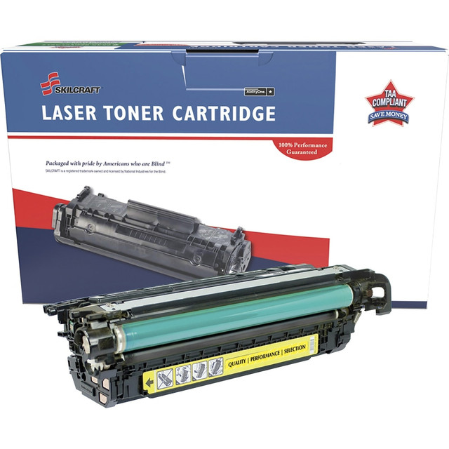 NATIONAL INDUSTRIES FOR THE BLIND NSN6962211 SKILCRAFT Remanufactured Laser Toner Cartridge - Alternative for HP 646X, 646A - Yellow - 1 Each - 12500 Pages