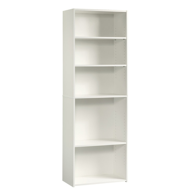 SAUDER WOODWORKING CO. 415542 Sauder Beginnings 72inH 5-Shelf Bookcase, Soft White