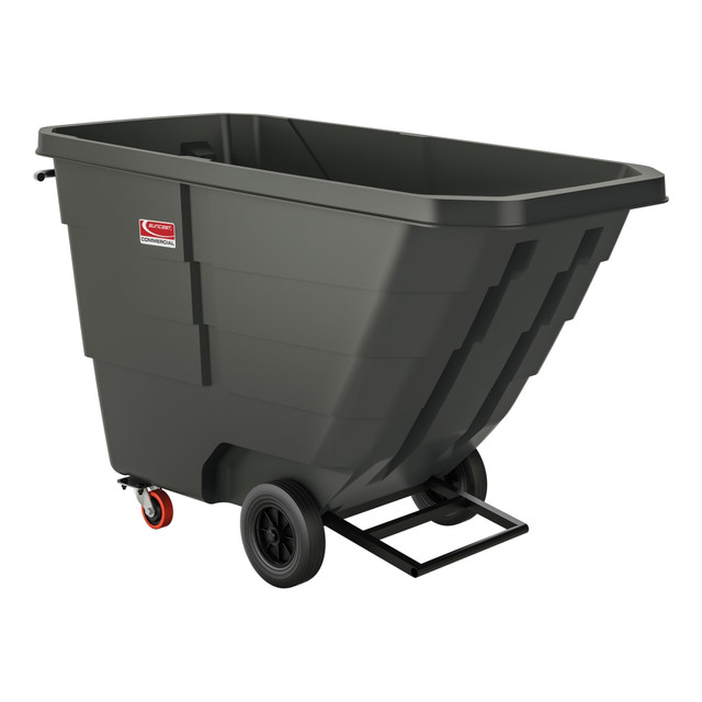 SUNCAST CORPORATION RMTTLD100 Suncast Commercial Tilt Truck, Light Duty, 1 Cu Yd., 43-13/16inH x 33-7/8inW x 70inD, Black SUNCAST CORPORATION RMTTLD100 Suncast Commercial Tilt Truck, Light Duty, 1 Cu Yd., 43-13/16inH x 33-7/8inW x 70inD, Black