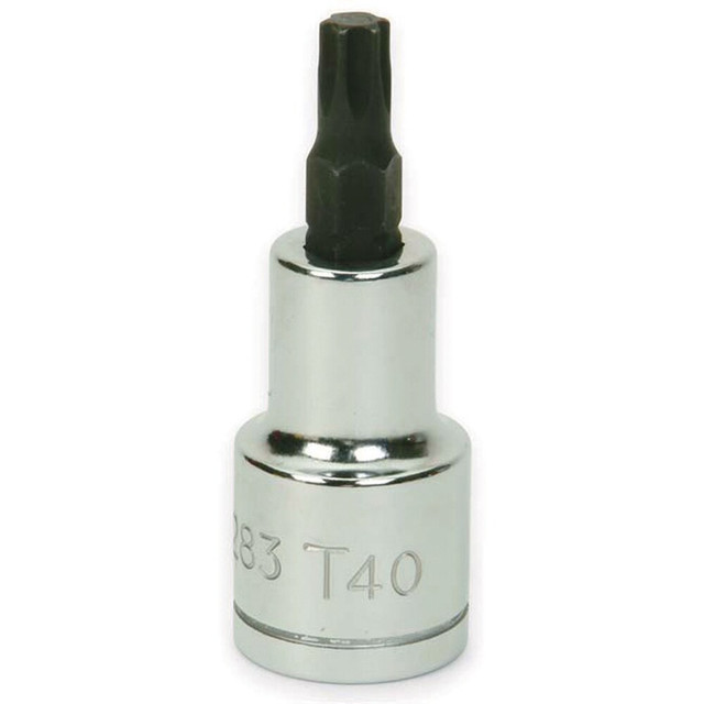 Williams JHW35283 Hand Hex & Torx Bit Sockets; Socket Type: Torx Bit ; Drive Size (Fractional Inch): 1/2 ; Torx Size: T40 ; Insulated: No ; Tether Style: Not Tether Capable ; Material: Steel