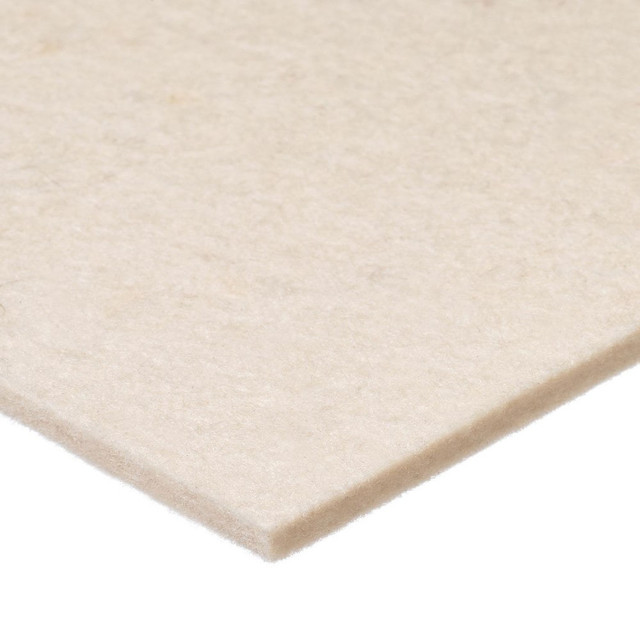 USA Industrials BULK-FS-F1-117 Felt Sheets; Material: Wool ; Length Type: Stock Length ; Color: White ; Overall Thickness: 1in ; Overall Length: 10.00 ; Overall Width: 36