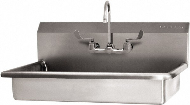 SANI-LAV 5A1F-0.5 2 Person ADA Wash-Station: Manual Faucet, 304 Stainless Steel