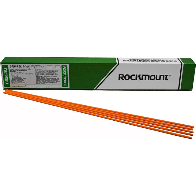 Rockmount Research and Alloys 5013F Brazing Alloy: Silver Braze (Bare), 3/32" Dia, 18" Long