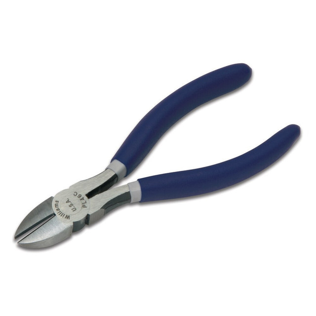 Williams PL-44C Cutting Pliers; Insulated: No ; Handle Material: Double Dip ; Handle Color: Blue ; Tether Style: Not Tether Capable ; Non-sparking: No ; Esd Safe: No