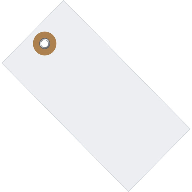 B O X MANAGEMENT, INC. Tyvek G13081  Shipping Tags, #8, 6 1/4in x 3 1/8in, White, Box Of 1,000