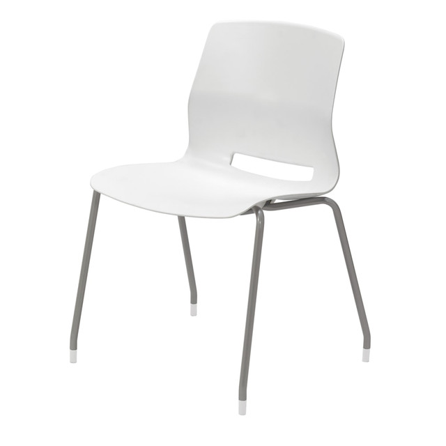 KENTUCKIANA FOAM INC 2700-SL-08 KFI Studios Imme Stack Chair, White/Silver