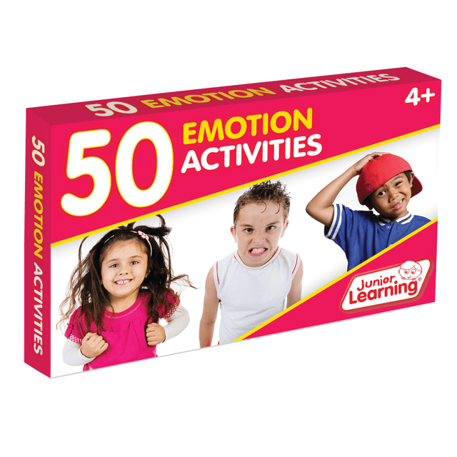 JUNIOR LEARNING, INC. JRL357 Junior Learning Emotion Activity Cards, Pack Of 50 Cards, Grades K-5