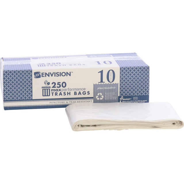 ENVISION NIB810511958730 Skilcraft Maximum Performance Can Liners, 24in x 23in, Clear, Box Of 250 ENVISION NIB810511958730 Skilcraft Maximum Performance Can Liners, 24in x 23in, Clear, Box Of 250