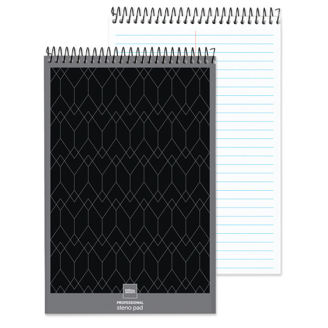 OFFICE DEPOT 99526 Brand Professional Steno Book, 6in x 9in, Gregg Ruled, 100 Sheets, White OFFICE DEPOT 99526 Brand Professional Steno Book, 6in x 9in, Gregg Ruled, 100 Sheets, White