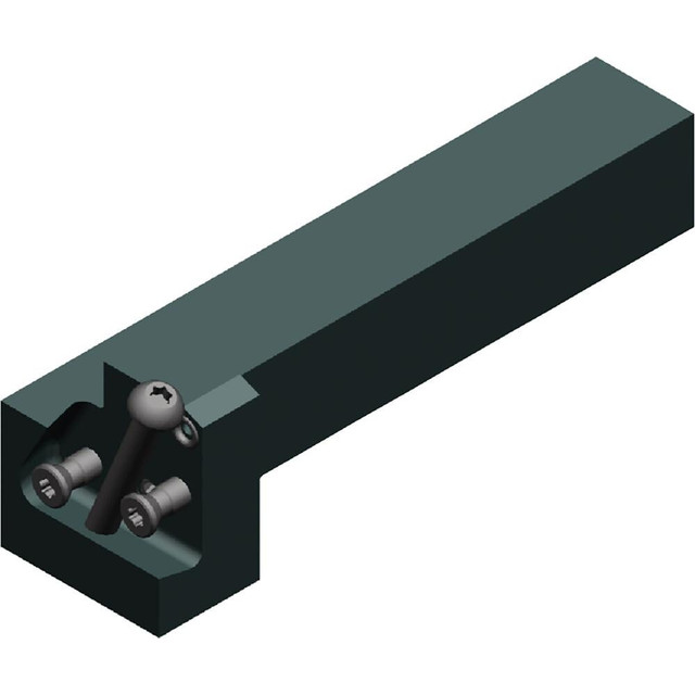 Widia 6498943 Indexable Grooving-Cutoff Toolholder: WGCMER2050C, 0.063 to 0.1969" Groove Width, 1.2598" Max Depth of Cut, Right Hand