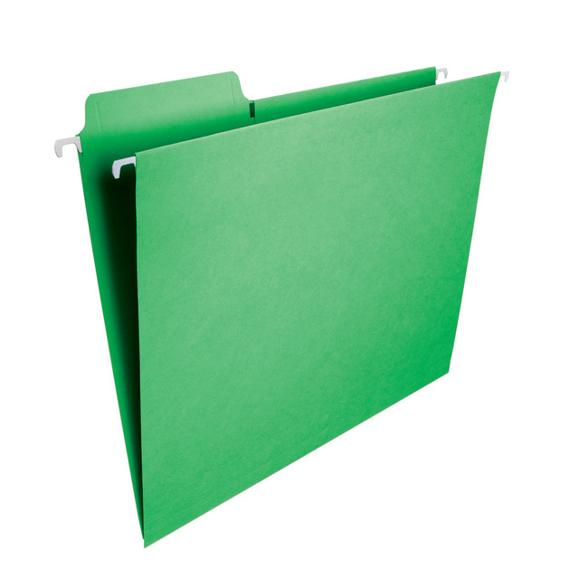 SMEAD MFG CO 64098 Smead FasTab Hanging File Folder, Letter Size, Green, Box Of 20